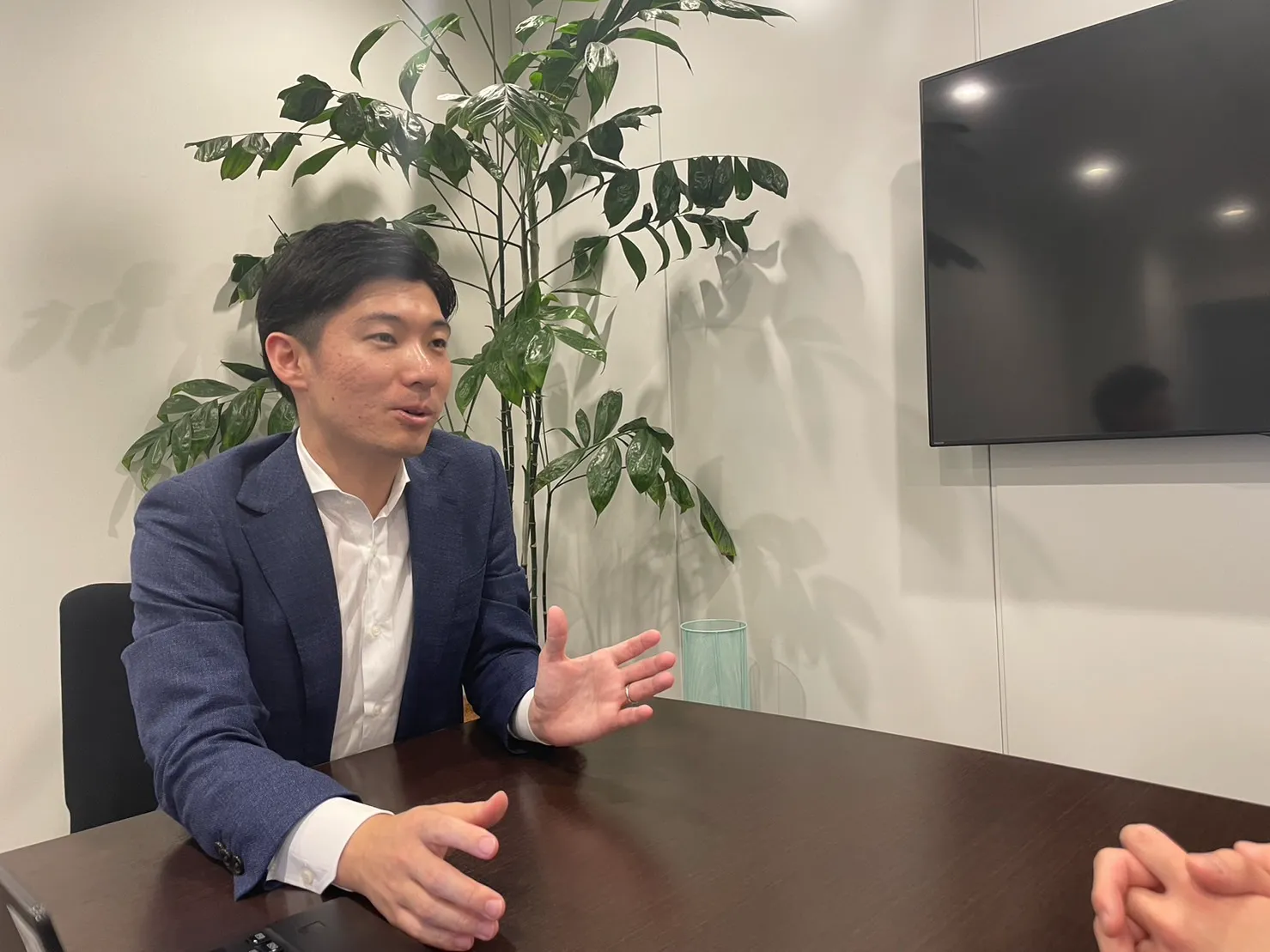 滝川さん インタビュー風景